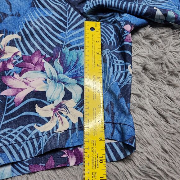 Tommy Bahama Swim Trunks Casual Shorts Mens XXL 2XL Blue Yellow Floral Lined - Picture 8 of 14
